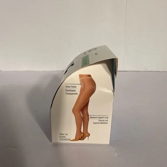L’eggs Sheer Energy Sheer Panty Medium Support Leg Suntan Q New In Box - Picture 5 of 6